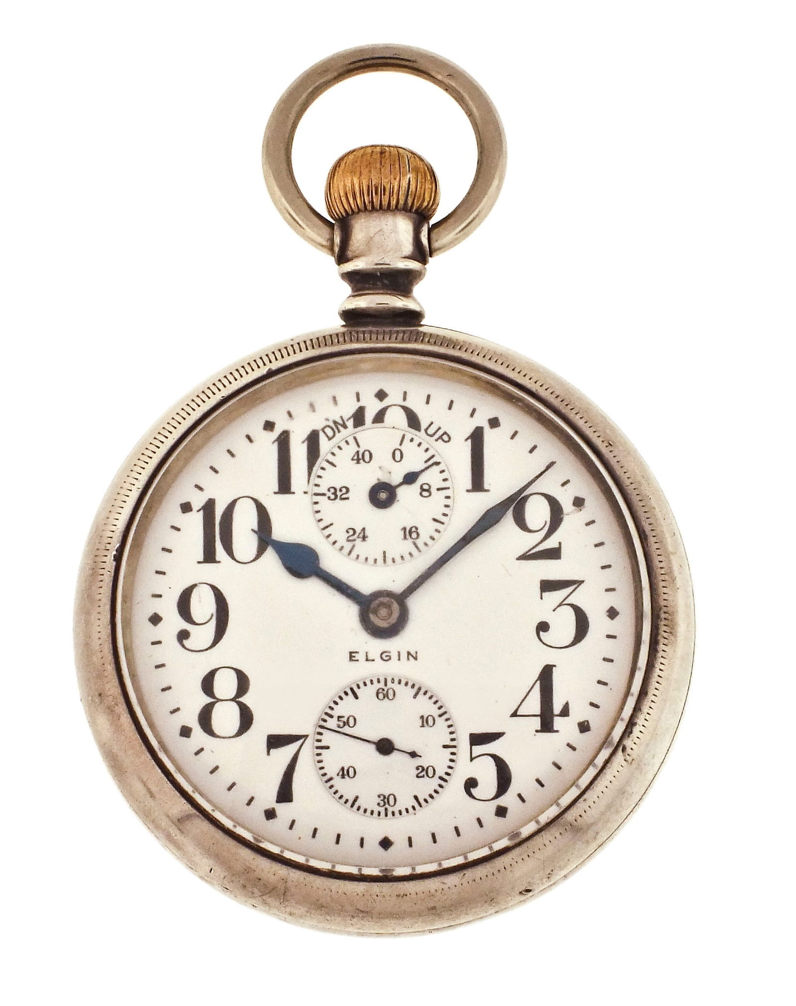 An early 20th century 18 size Elgin B.W. Raymond wind indicator pocket watch (1 of 6)