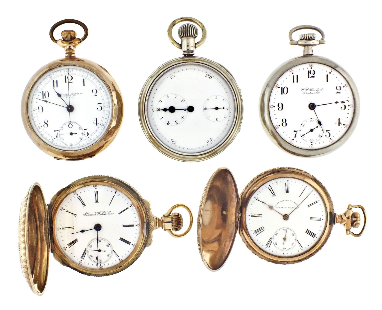 A lot of five American Pocket watches (1 of 4)