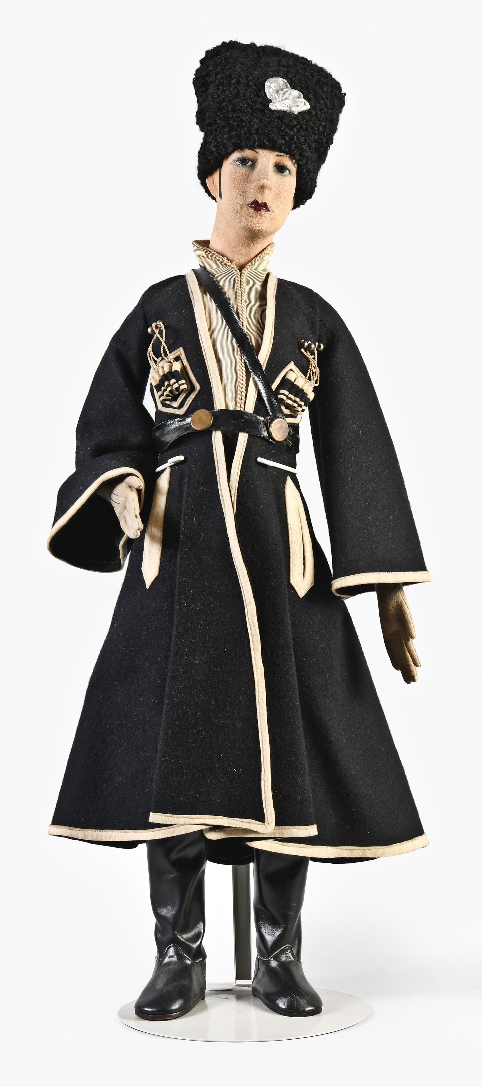 An early 20th century felt Rudolph Valentino doll attributed to Lenci (1 of 5)