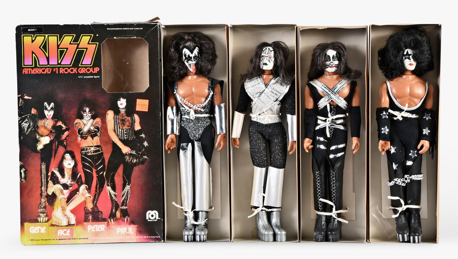 All Original 1977 Mego 'kiss' Set Of Four Action Dolls
