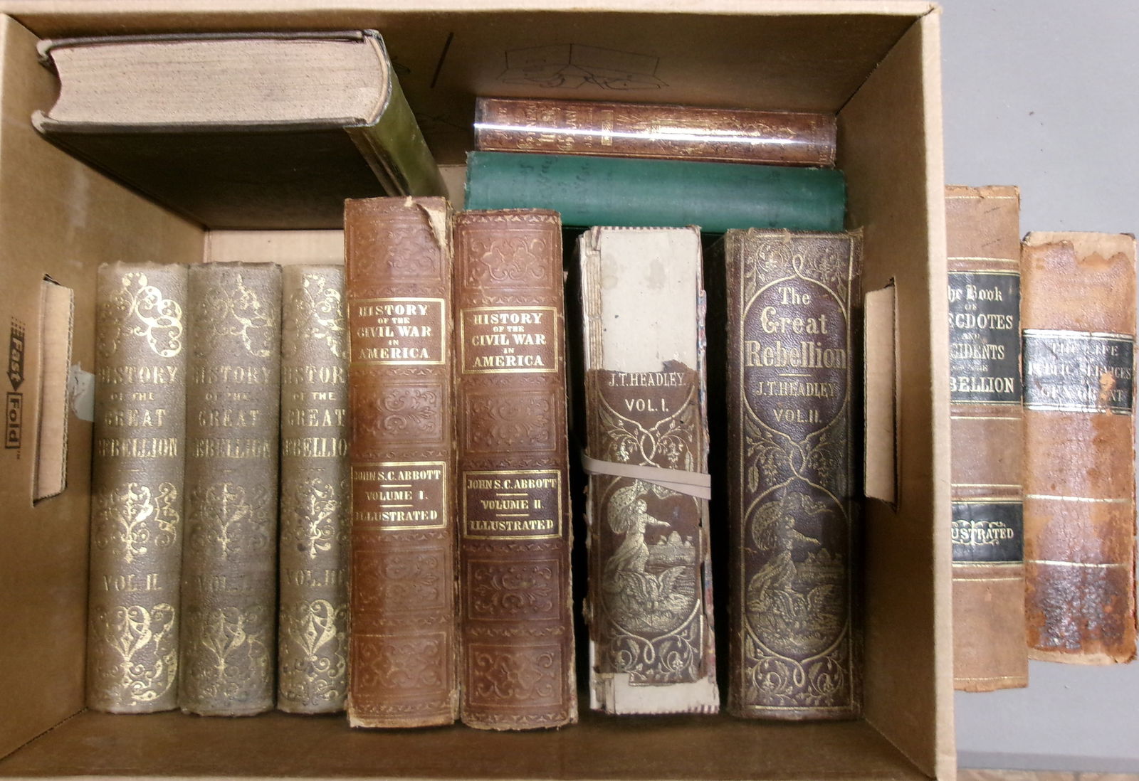A lot of 19th century books on The Civil War and U.S. Grant (1 of 1)
