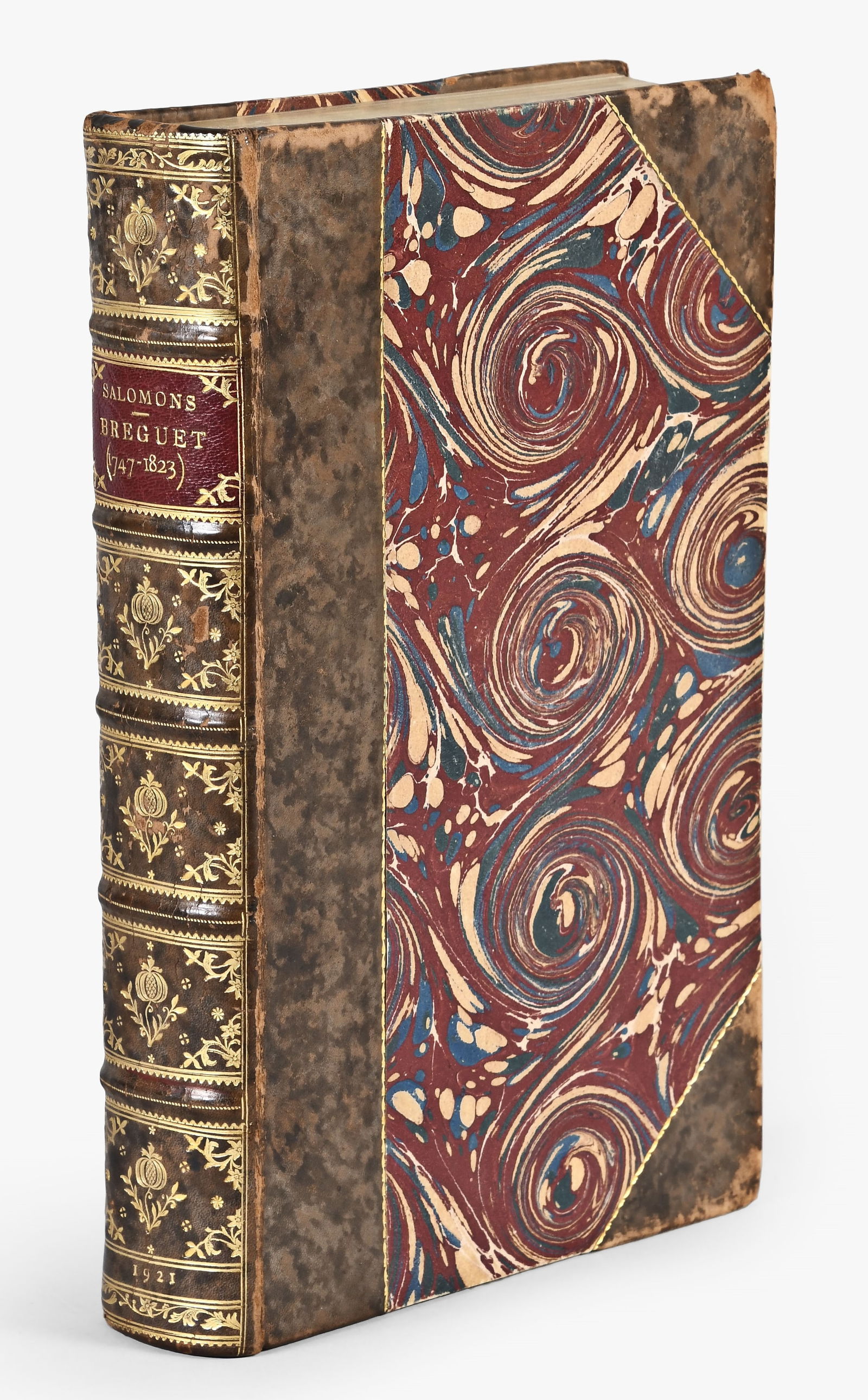 A fine and rare quarter leather bound copy of Breguet 1747 - 1823 by Sir David Salomons