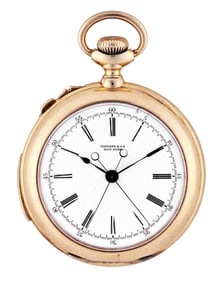 A good late 19th century Tiffany & Co. minute repeating split seconds chronograph