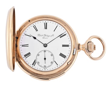 A late 19th century Patek Philippe minute repeating pocket watch for Silas Sadler Packard