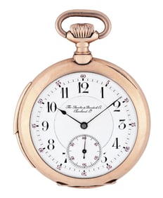 An early 20th century gold minute repeating pocket watch for Bowler & Burdick
