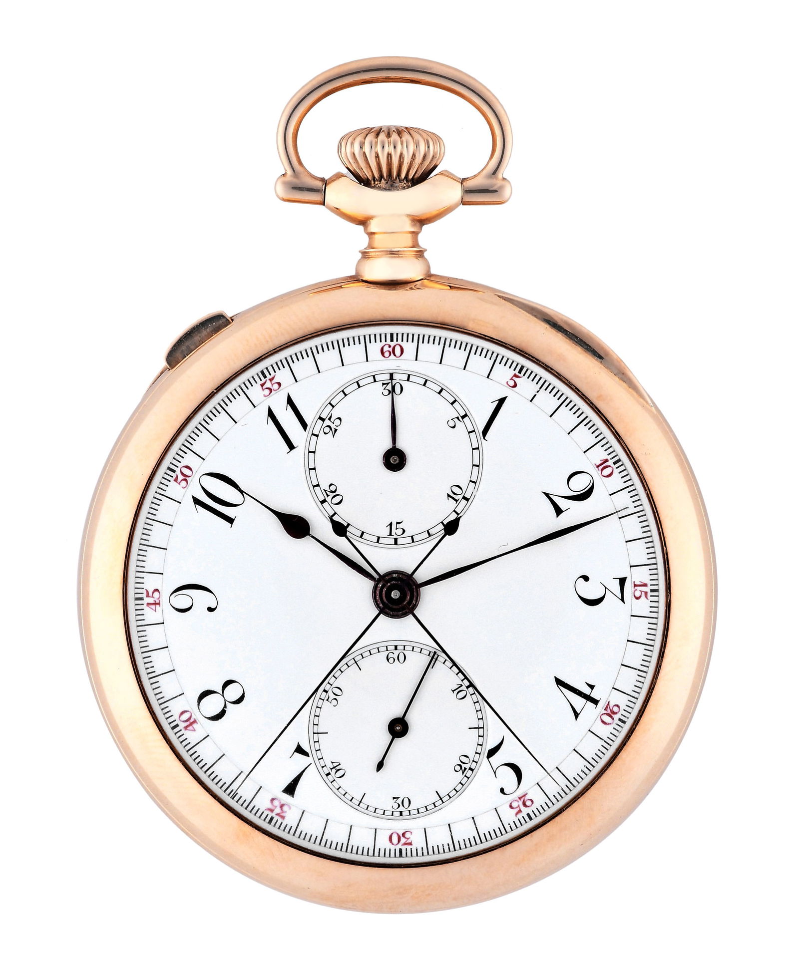 A good early 20th century split seconds pocket chronograph attributed to C.H. Meylasn (1 of 9)