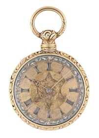 An English lever fusee pocket watch for the American market signed John Harrison Liverpool