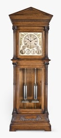 An important four pendulum standing Isochronal Clock by E. Howard for Hezekiah Conant