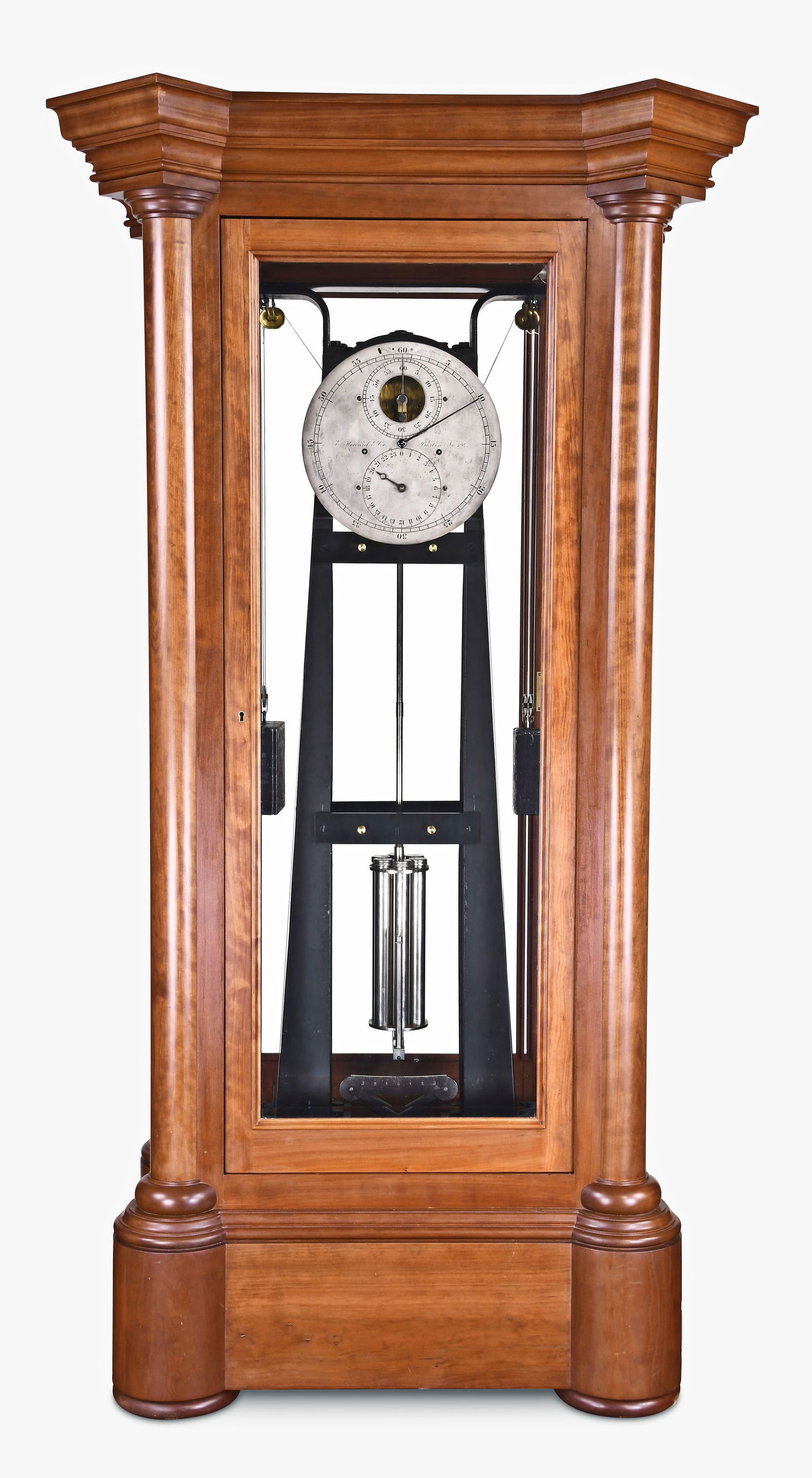 An important E. Howard & Co. standing regulator with professor Charles A. Young's gravity escapement (1 of 17)