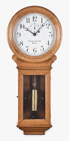 A rare Chelsea Clock Co. Regulator No. 3 hanging clock