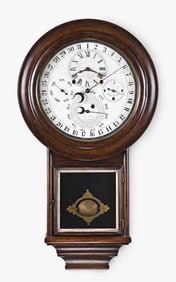 Welch, Spring and Co. Gale Drop Model No. 2 hanging calendar clock