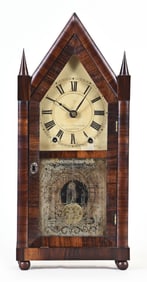 Brewster & Ingrahams 3/4 size steeple mantel clock