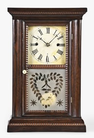 Forestville Mfg. Co. ripple molding shelf clock