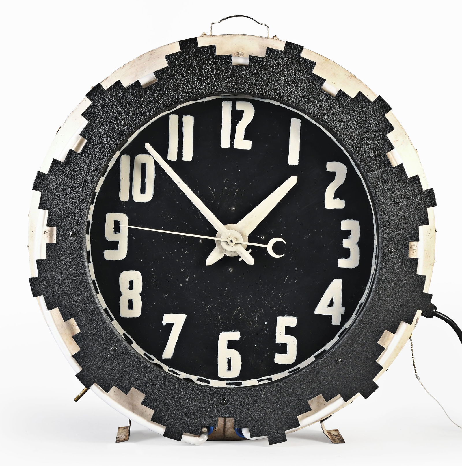 A Neon Products Inc. Aztec hanging neon clock (1 of 5)