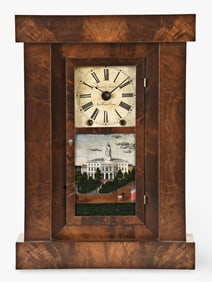 Chauncey Jerome empire shelf clock with fusee driven movement
