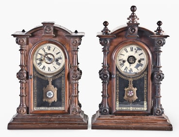 Two Welch Patti V.P. shelf clocks