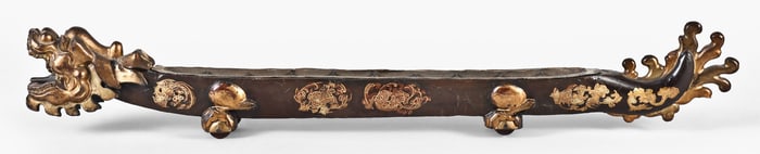 A 19th century Chinese dragon boat incense clock