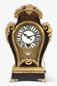 A Louis XIV shelf clock with pull quarter repeating signed Thuret