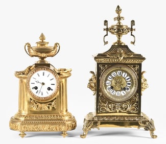 Two French mantle clocks