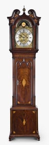 An English chiming tall clock