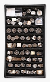 A good lot of Swiss and American wrist watch movements including LeCoultre and Hamilton
