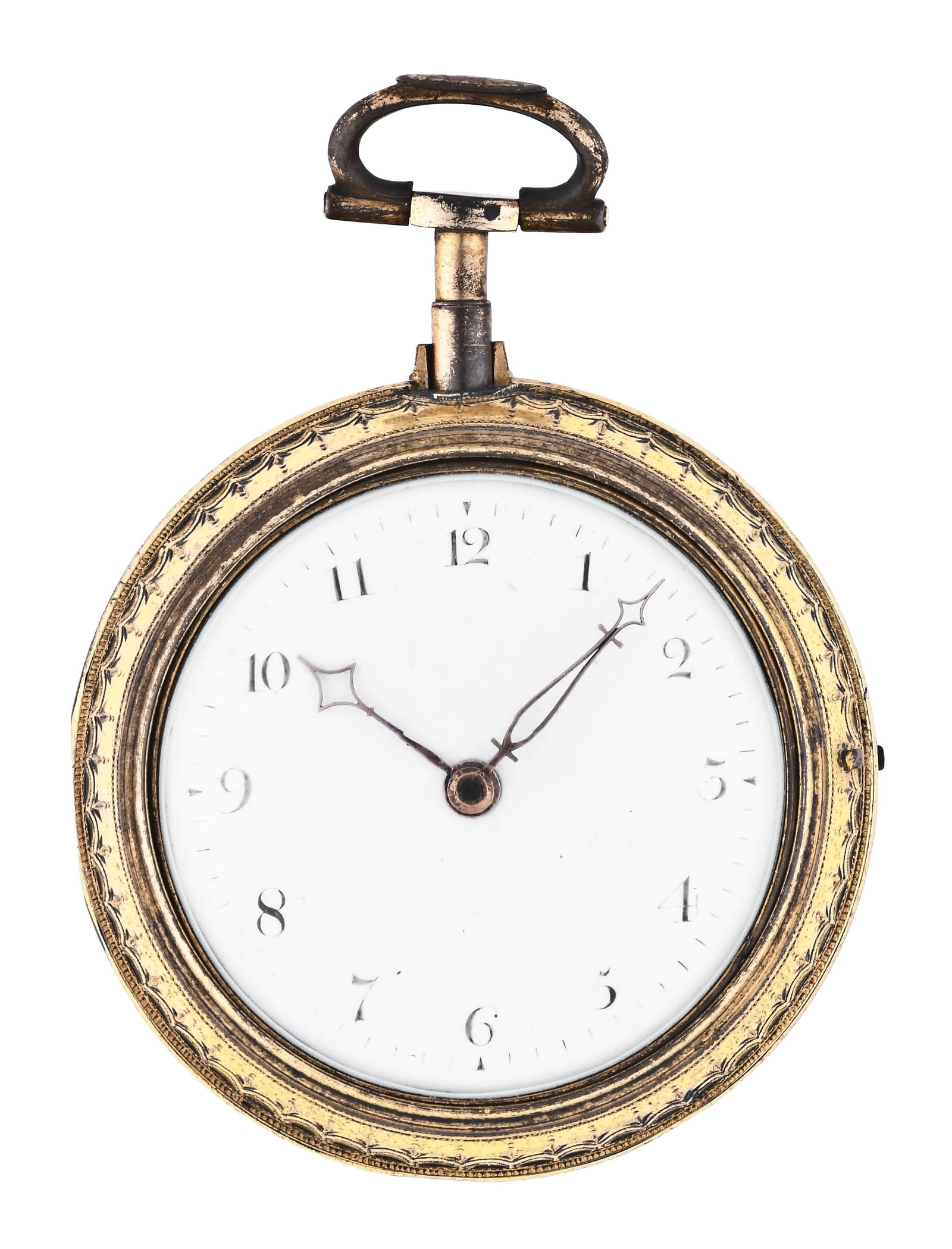 A late 18th century gilt and enamel cylinder escapement pocket watch signed C. Cabrier (1 of 9)