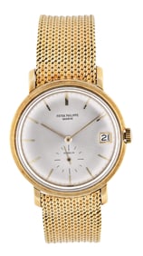 A good mid 20th century Patek Philippe ref. 3445 wrist watch for Gubelin