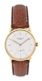 A mid 20th century gold Patek Philippe ref. 3425 Calatrava wrist watch