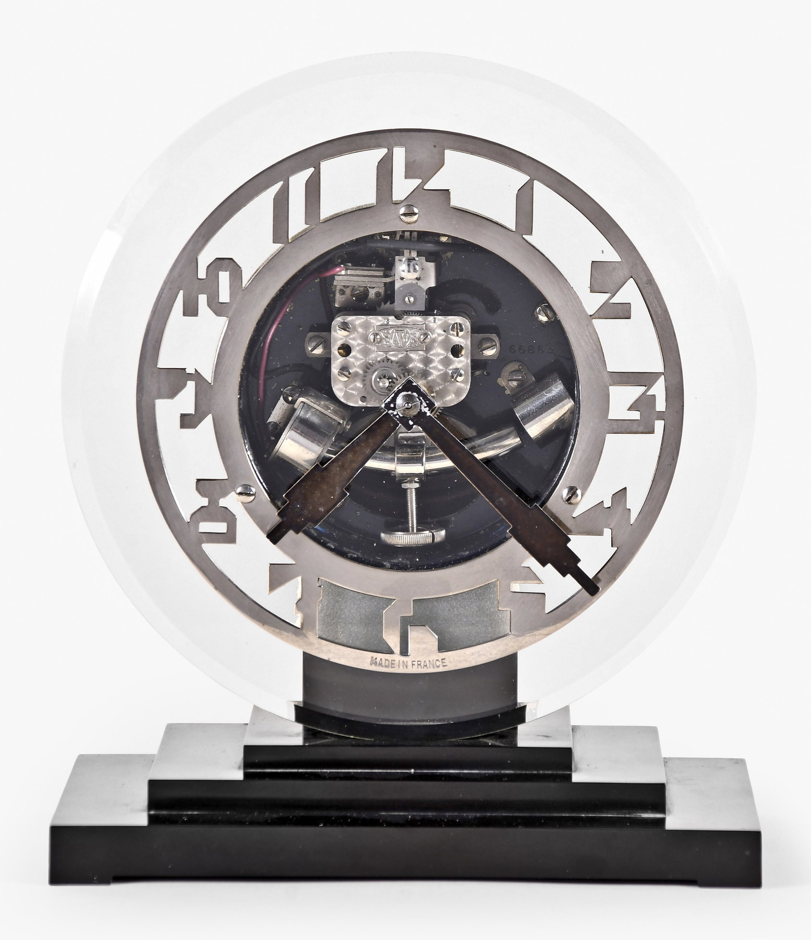 A good early 20th century Art Deco style electromechanical desk clock by ATO (1 of 6)