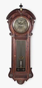 A rare United States Clock Co. hanging jeweler's regulator