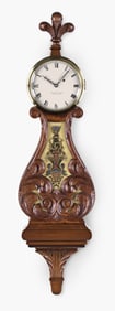 A Foster Campos hanging lyre clock