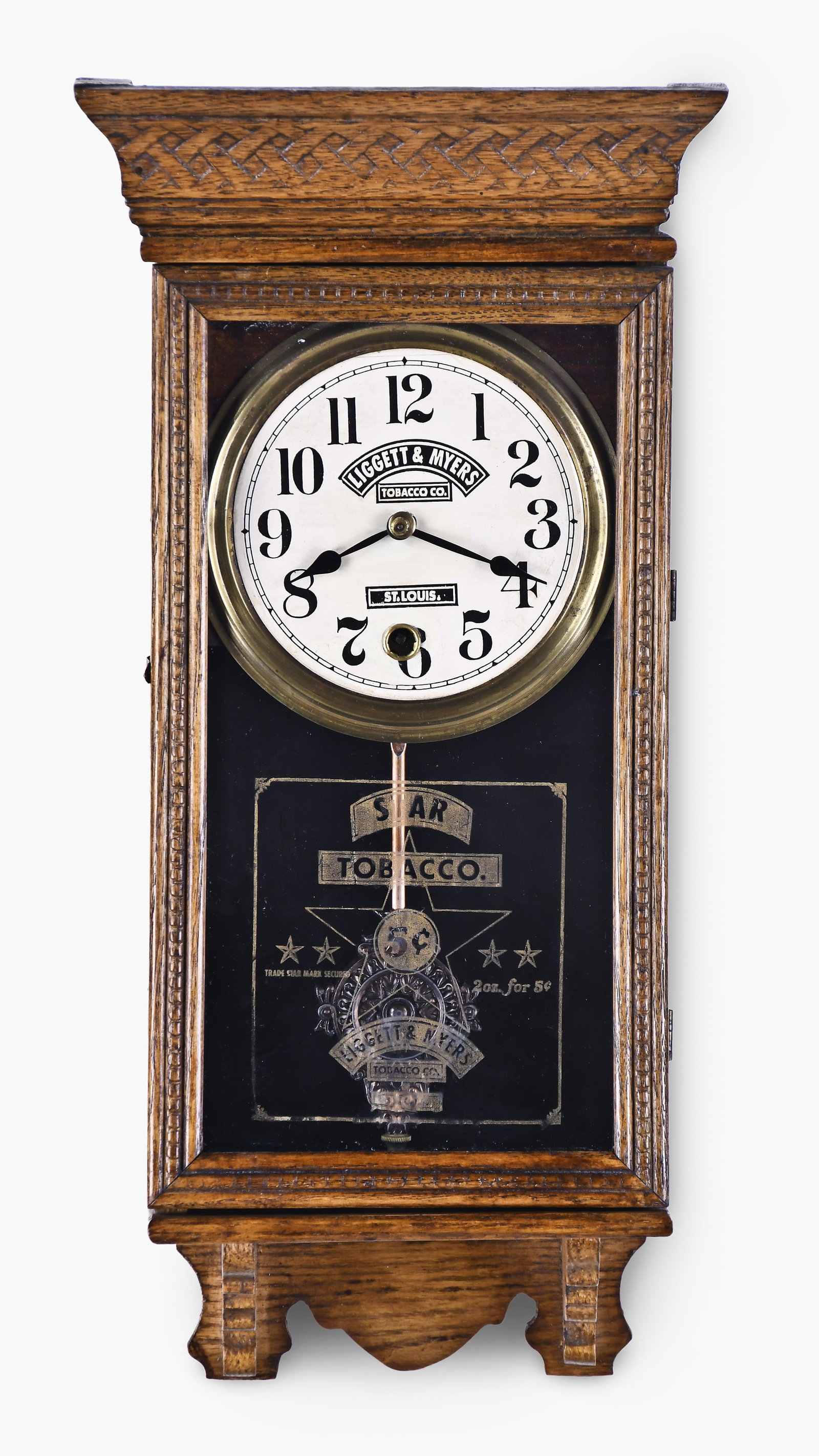 A Sessions Clock Co. Home No 2 Variant advertising hanging clock (1 of 7)