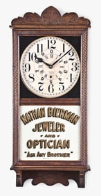 A New Haven Clock Co. Referee hanging advertising clock