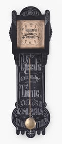 Yale clock co. hanging advertising clock for Reeds Gilt Edge Tonic