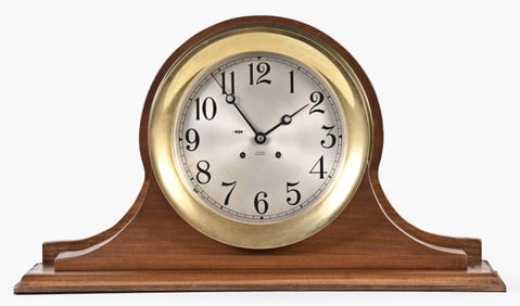 A Chelsea Clock Co. Pilot ship's bell hanging clock