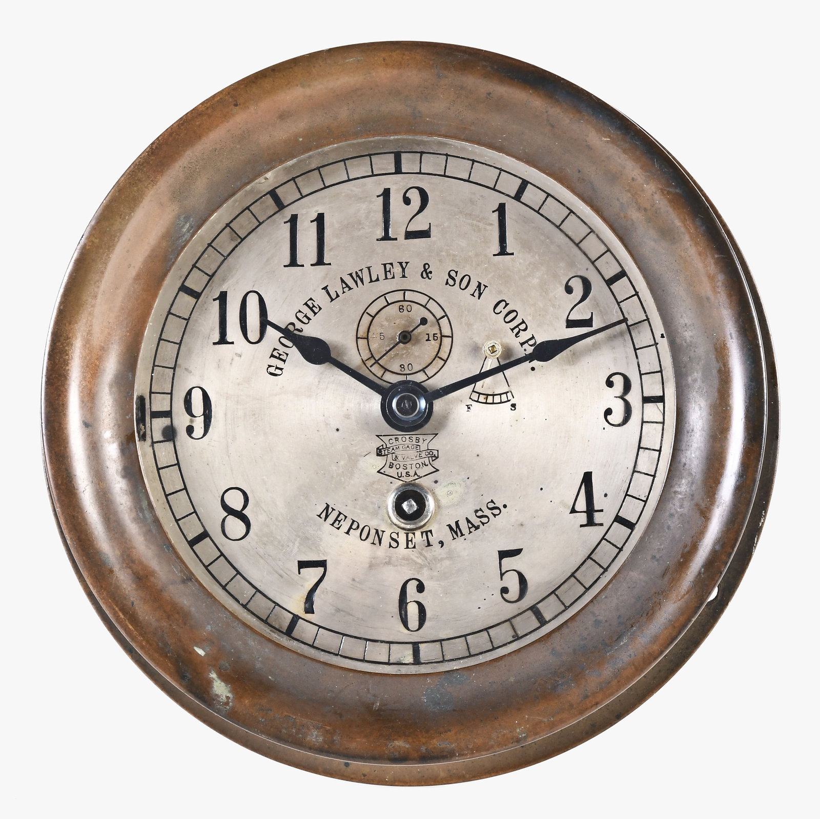 A Chelsea Clock Co. lever movement marine clock (1 of 6)