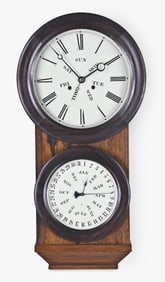 L. F. & W. W. Carter calendar clock
