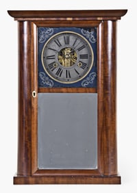 A C. & N. Jerome round side shelf clock
