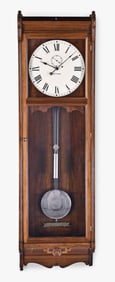 A Seth Thomas Clock Co. Regulator No. 17 hanging clock