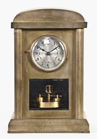 An unusual Art Deco German 400 day mantel clock