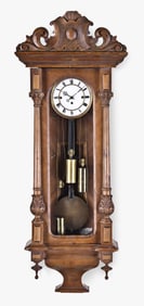 A Vienna regulator with quarter striking grand sonnerie movement