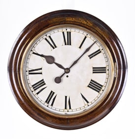 An English gallery clock with eight day fusee movement