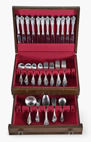 A Wallace sterling silver flatware service in the Grand Baroque pattern