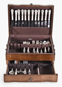 A Reed & Barton sterling silver flatware service in the French Renaissance pattern