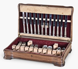 An International sterling silver flatware service in the Intermezzo pattern