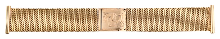 A mid 20th century 18 karat yellow gold watch bracelet