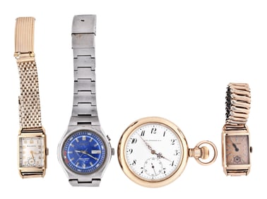 A small lot of wrist and pocket watches