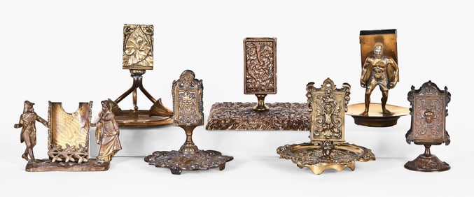 A good lot of late 19th - early 20th century desk accessories