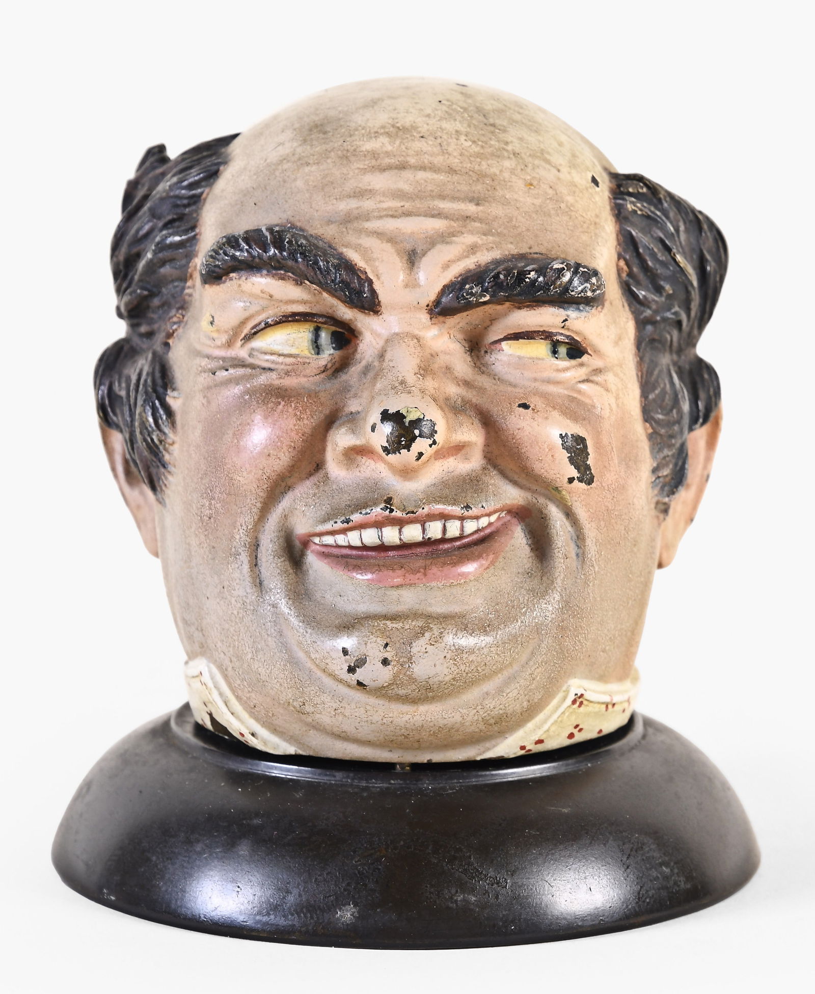 A very good late 19th - early 20th century cold painted bronze inkwell resembling W.J. Bryan (1 of 5)