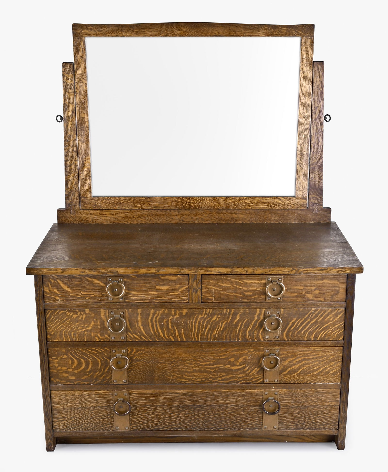 An early 20th century No. 905 dresser with mirror by Gustav Stickley (1 of 6)